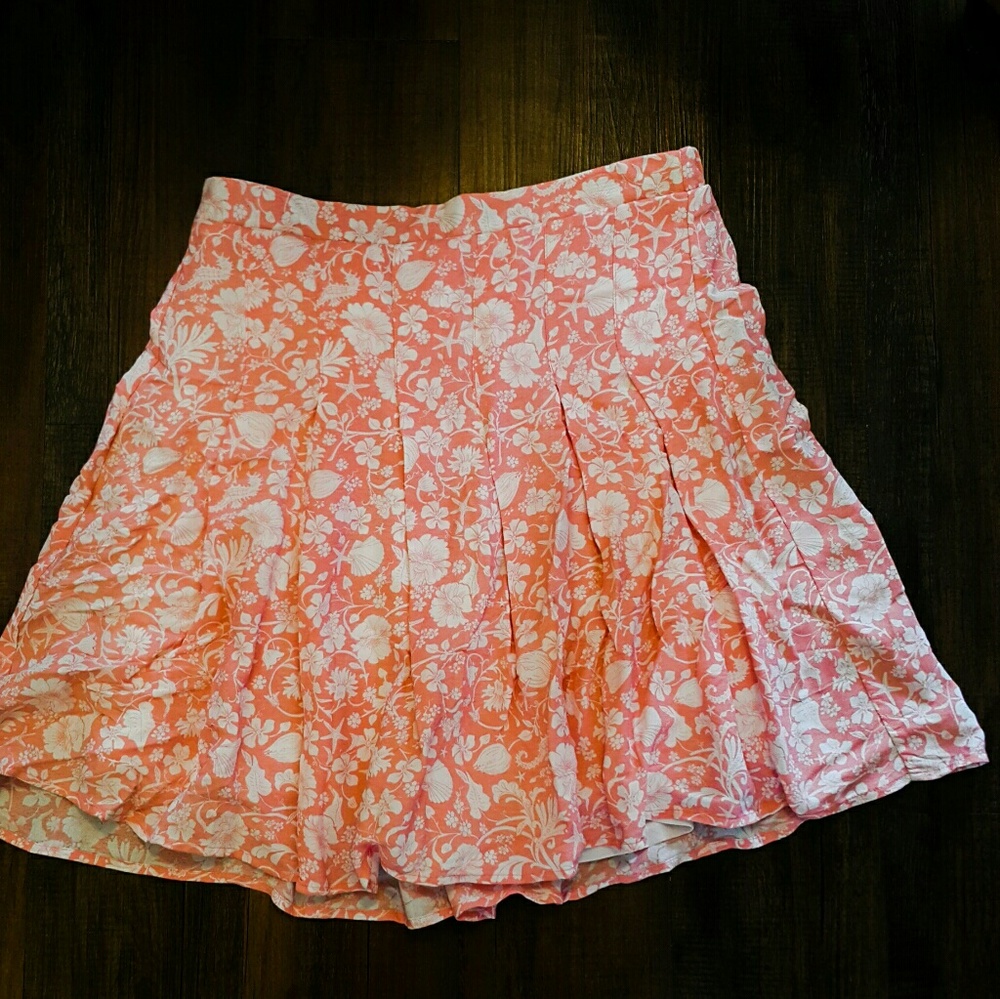 Flirty Coral Skirt