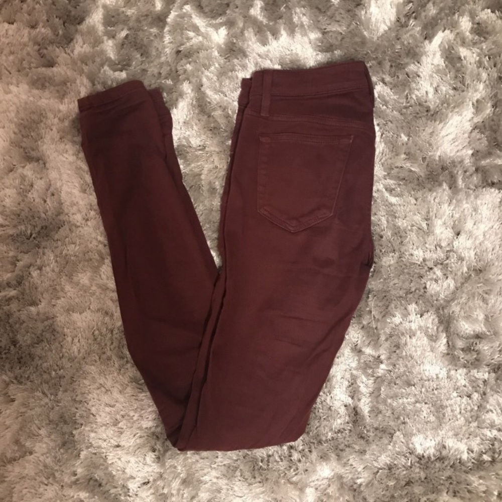 J brand sateen skinny jeans
