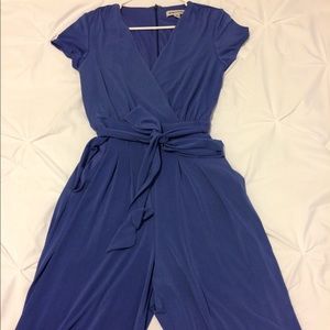 Blue Romper pant suit - Small