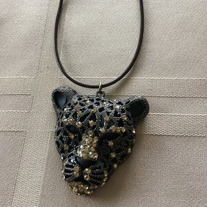 Leopard pendant necklace