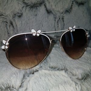 Sunglasses with butterflies