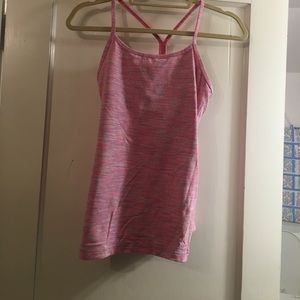 Pink striped tank