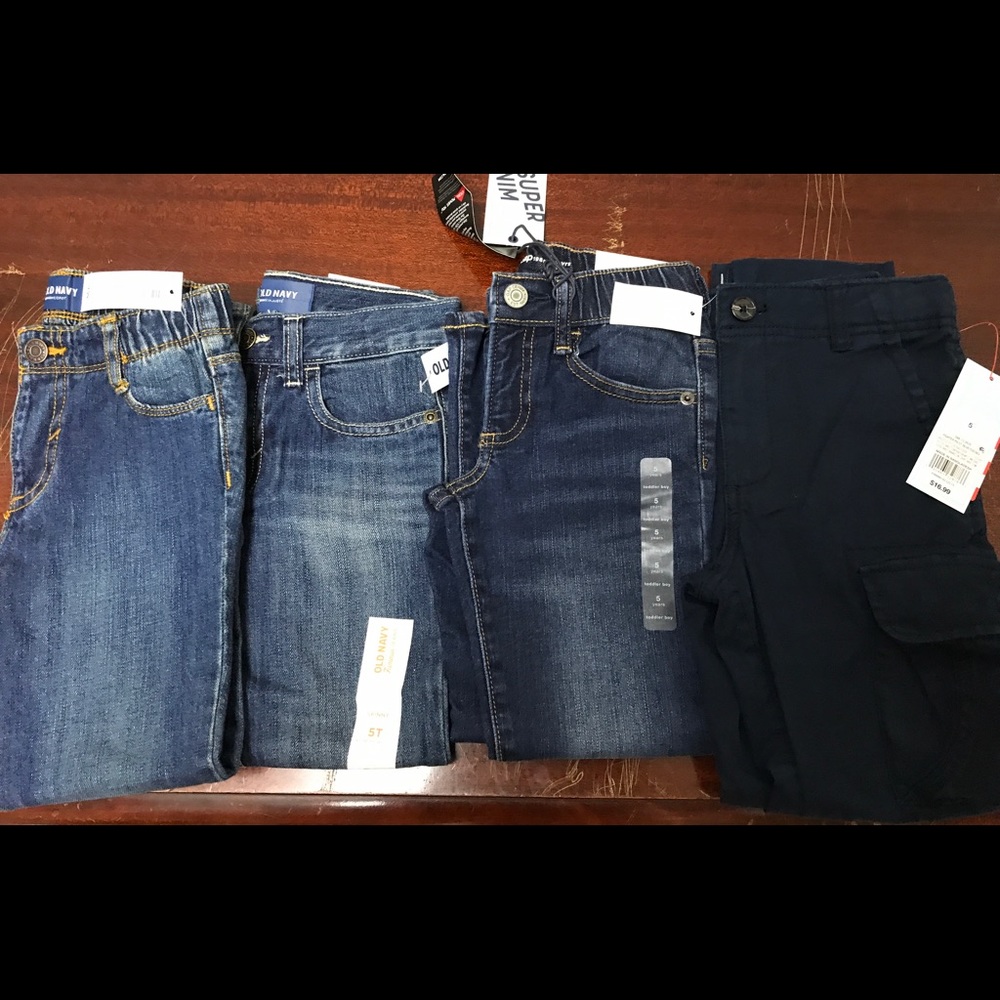 Lot of brand name jeans and pants for boys