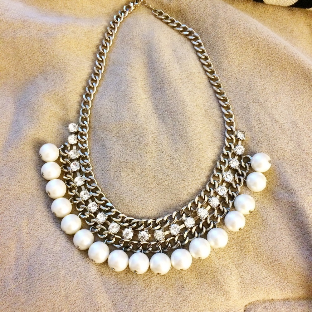 Pearl and Diamond Necklace
