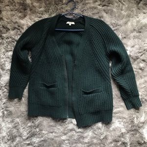 Pine green madewell grandpa sweater