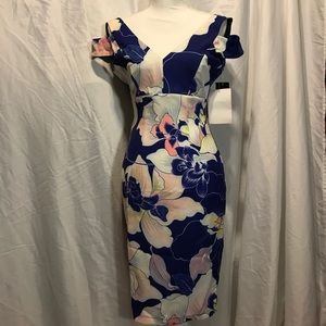 Paper Dolls of London Body Con Floral dress Size 4