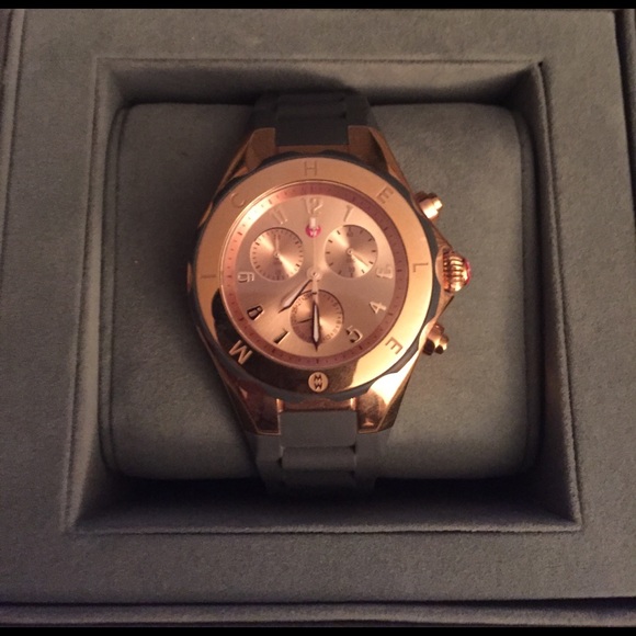 Michele Jewelry - Michele Rose Gold Plated Watch