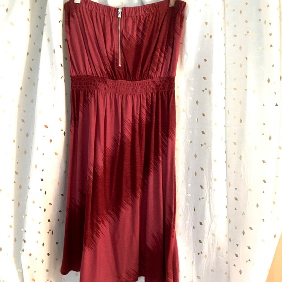 GAP STRAPLESS MULTI COLORED DRESS W ELASTIC WAIST - Picture 2 of 4