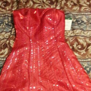 Long formal strapless dress size 2
