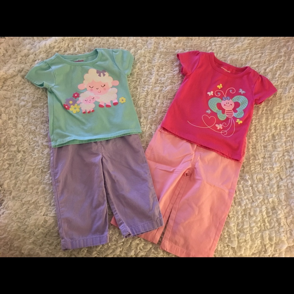 Like new 2 baby girls outfits