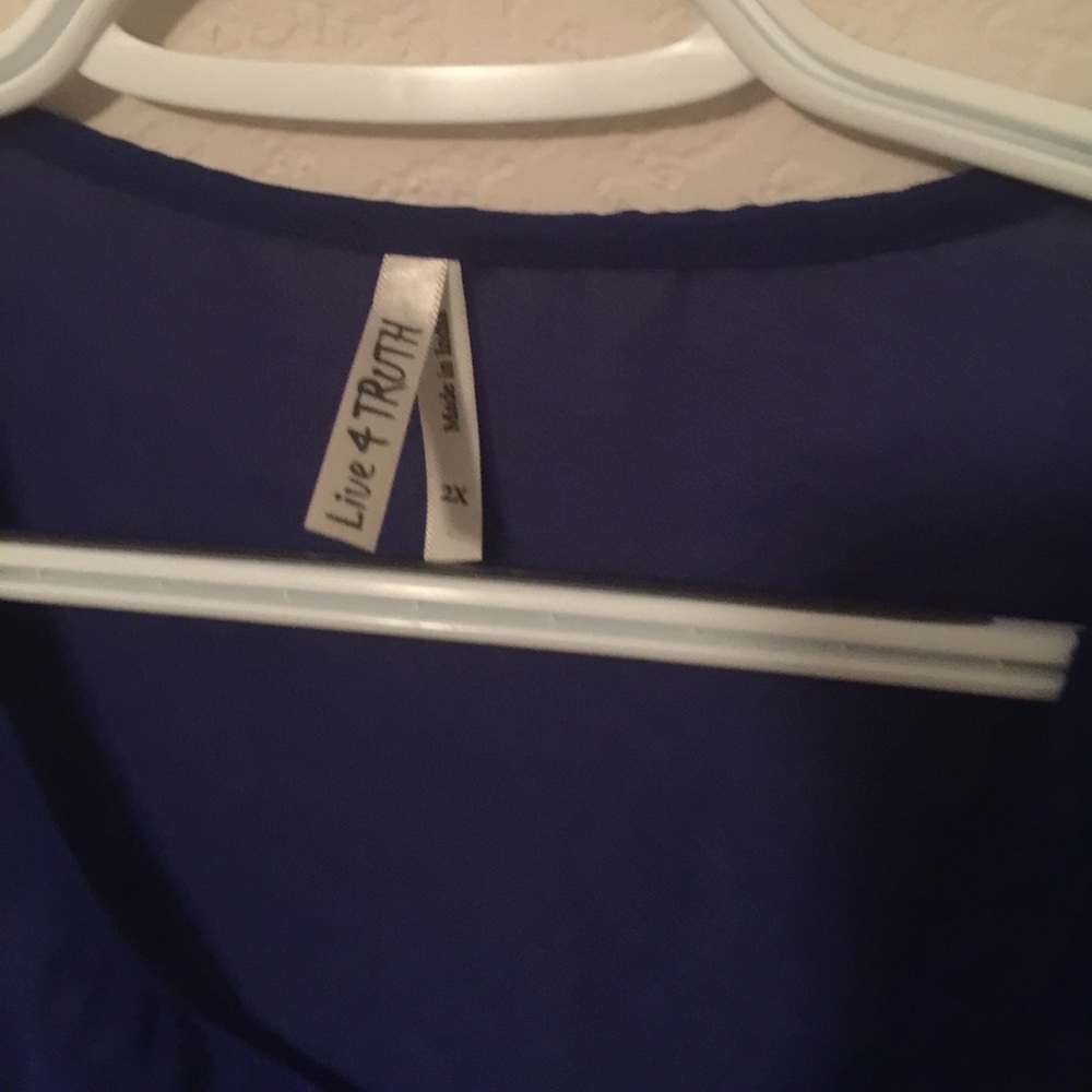 Dark blue blouse - Picture 2 of 3