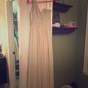 Bill Levkoff Champagne Bridesmaid Dress