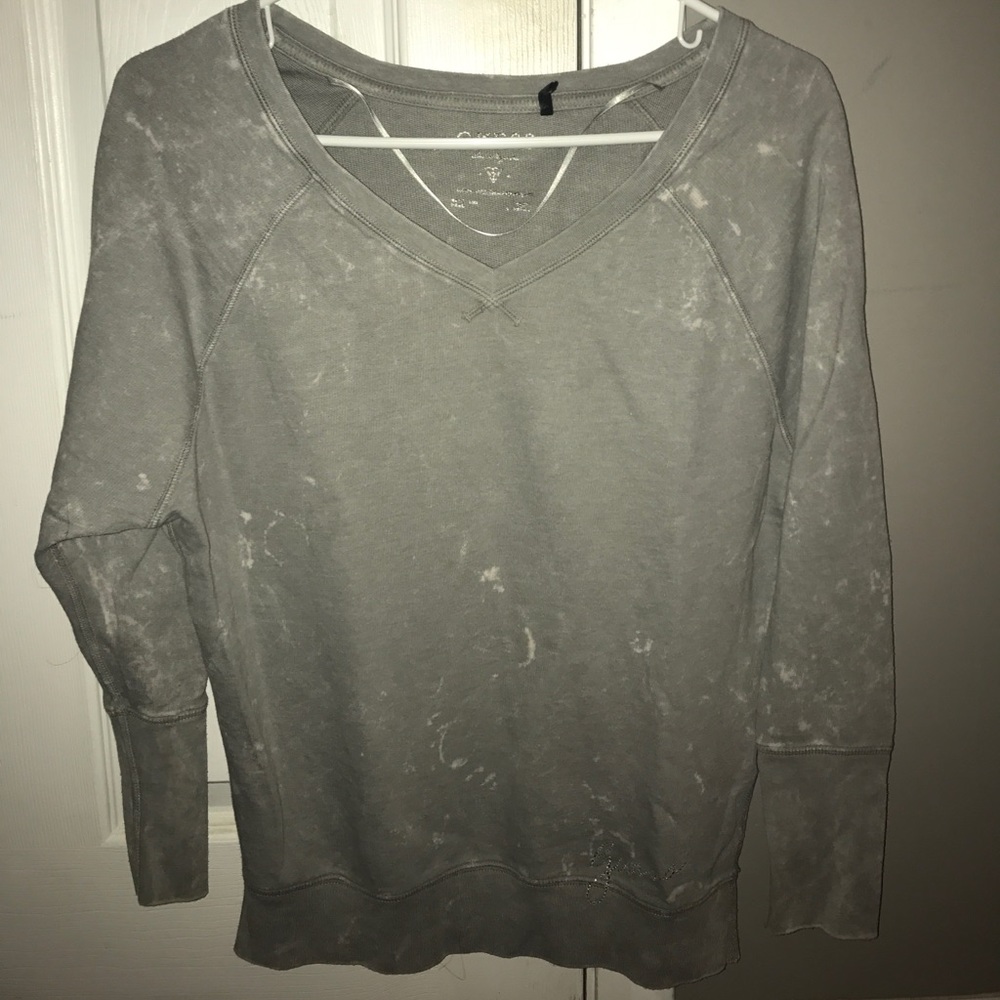Guess Vneck Long-sleeve Top