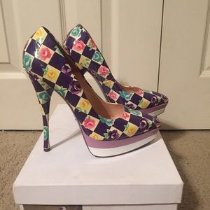Versace Multi Floral Pumps sz. 38