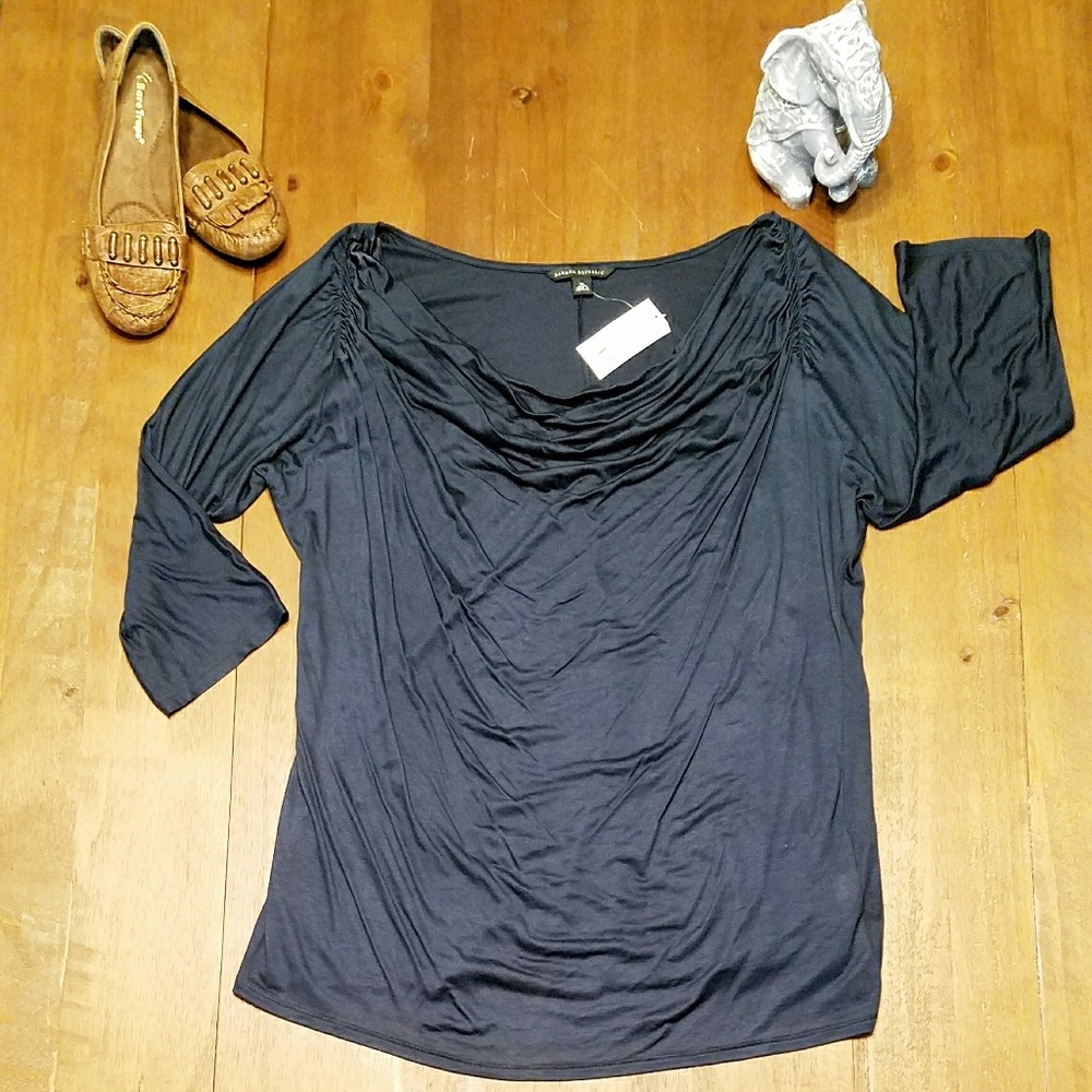 NWT Banana Republic - 3/4 Sleeve Cowl Neck Blouse