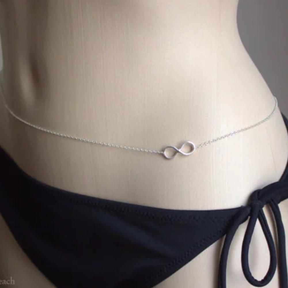 Lucky Infinity 8 Sexy Belly Beach Bikini Chain NWT - Picture 5 of 6