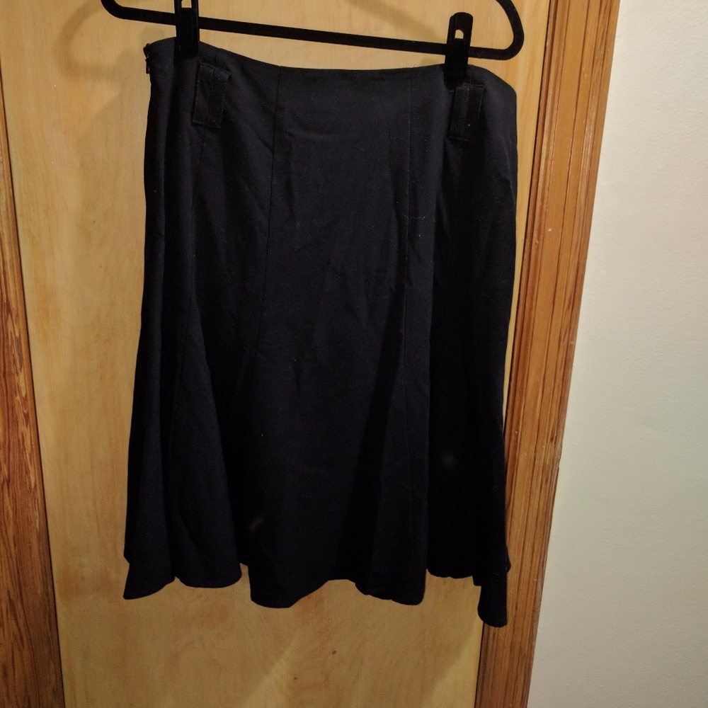 Black knee length skirt