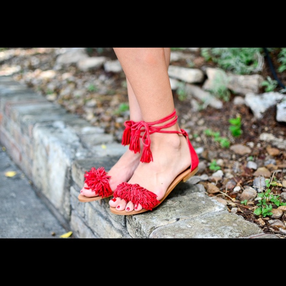 Steve Madden sweety sandals in red