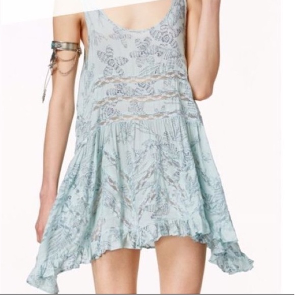 Free People Dresses & Skirts - Free People Voile and Lace Trapeeze Slip Dress