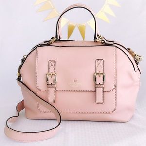 Kate Spade ♠️ -Pink Leather Messenger Bag