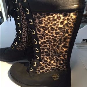 Timberland leopard boots