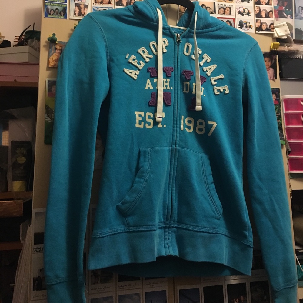 Light blue Aeropostale Hoodie