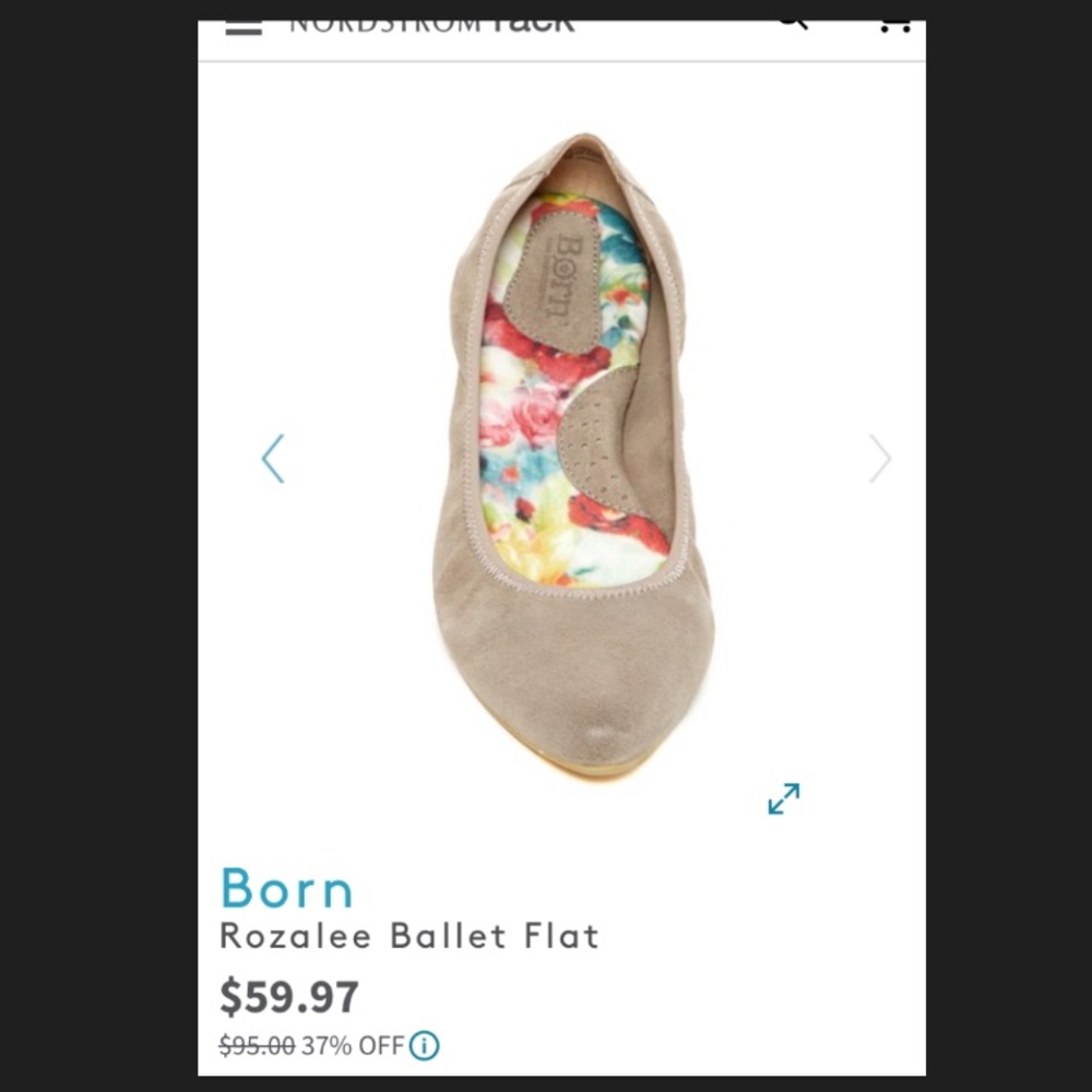 Born Taupe ballet flats