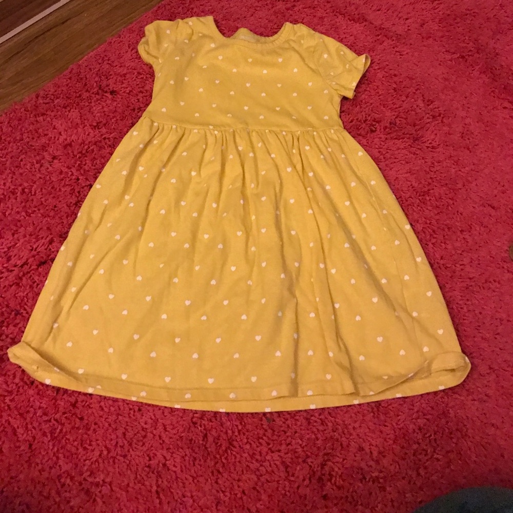 Yellow heart shaped dress