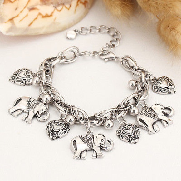 Elephant Charm bracelet - Picture 3 of 4