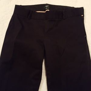J. Crew sz 0 city fit cotton dress chinos blk crop