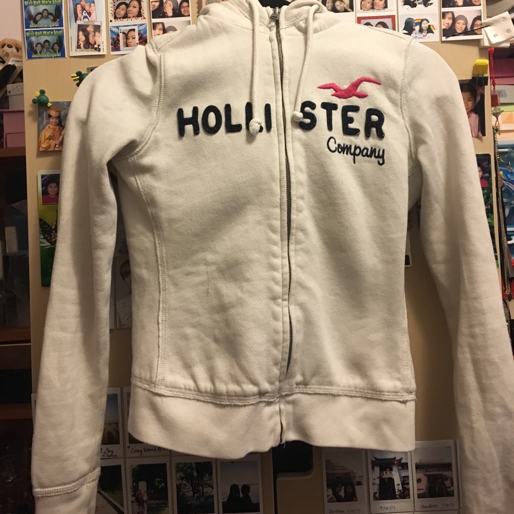 White Hollister Hoodie