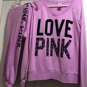 Matching sweatsuit from pink