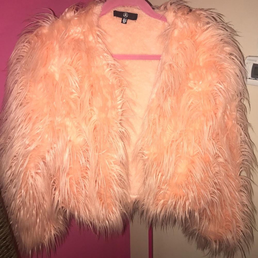 Pink Faux Fur Jacket