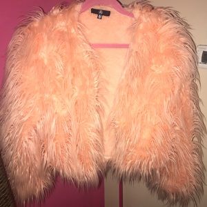 Pink Faux Fur Jacket