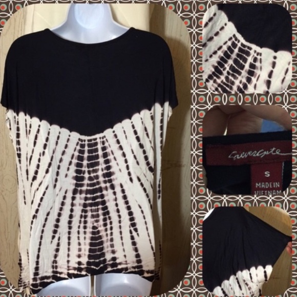 Boho Tye Dyed Top Size S NWOT - Picture 2 of 2