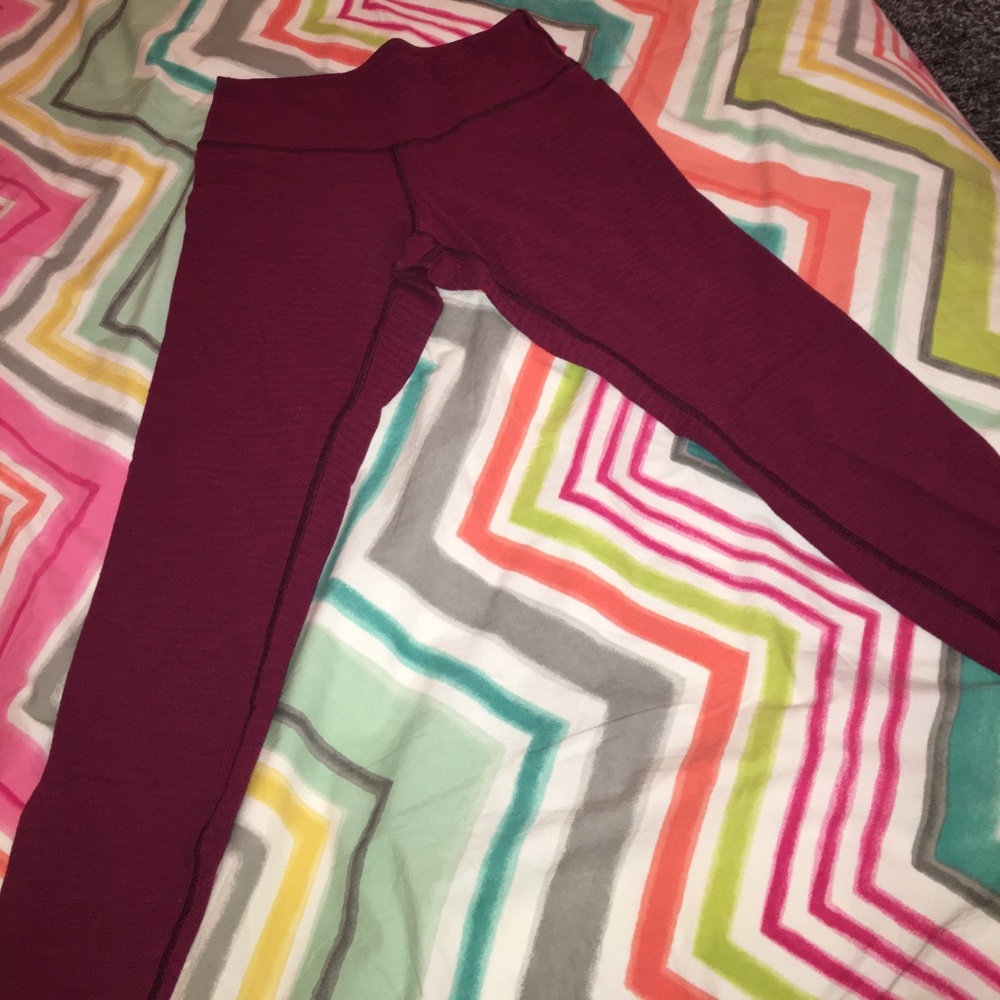 Maroon Lululemon Leggings