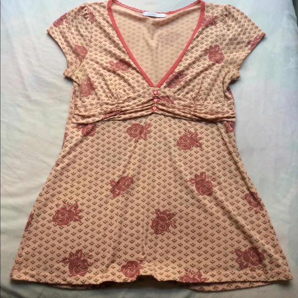 Pink Rose Charlotte Russe Blouse