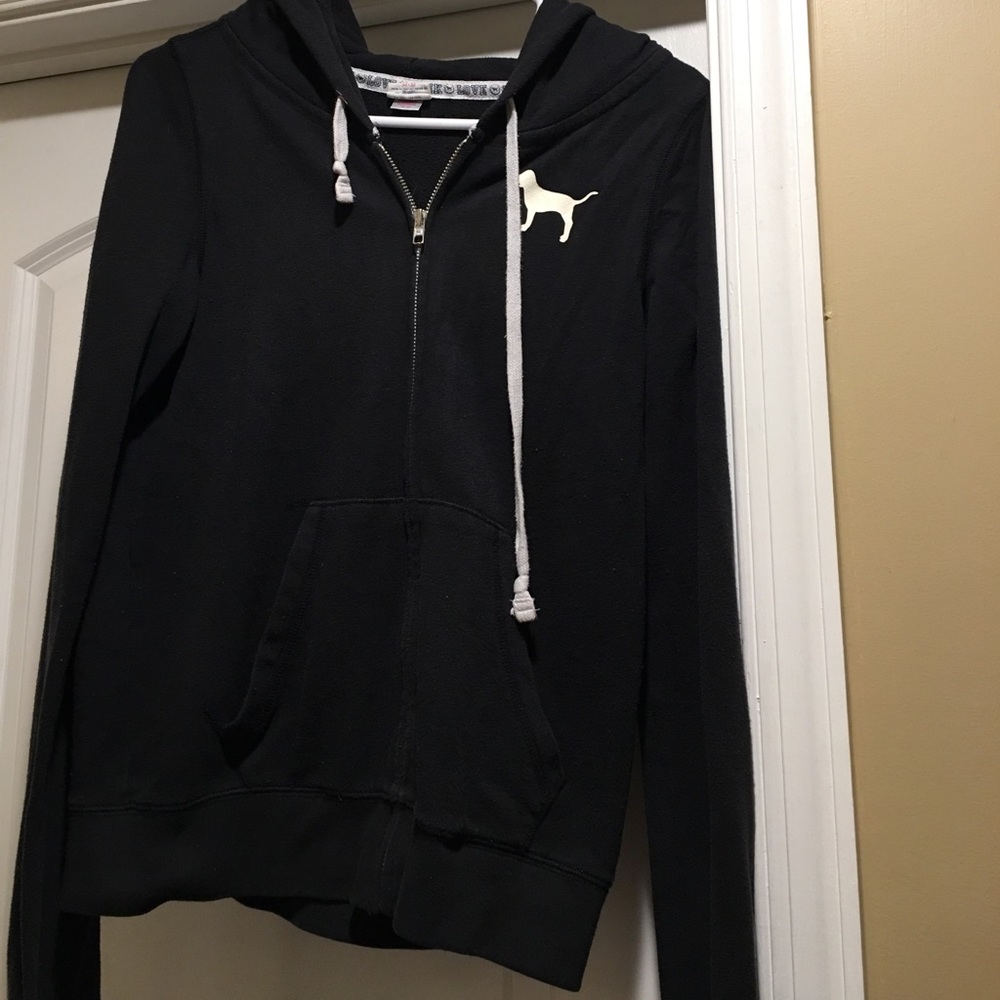 Pink zip up hoodie