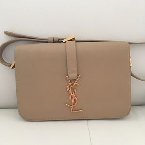 Beige ysl universite bag