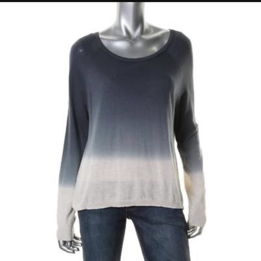 DKNY Jeans Ombré Sweater (Blue to Cream)