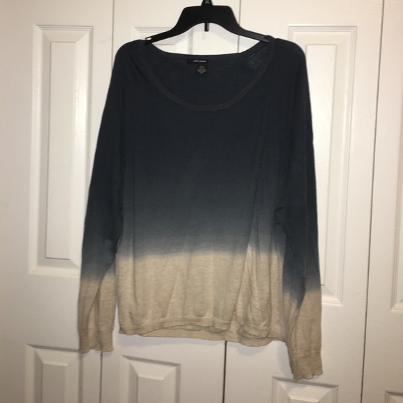 DKNY Jeans Ombré Sweater (Blue to Cream) - Picture 2 of 4