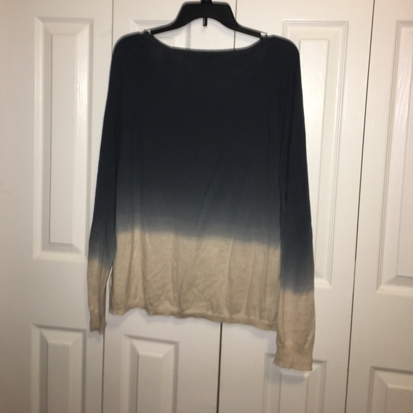 DKNY Jeans Ombré Sweater (Blue to Cream) - Picture 3 of 4