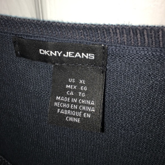 DKNY Jeans Ombré Sweater (Blue to Cream) - Picture 4 of 4