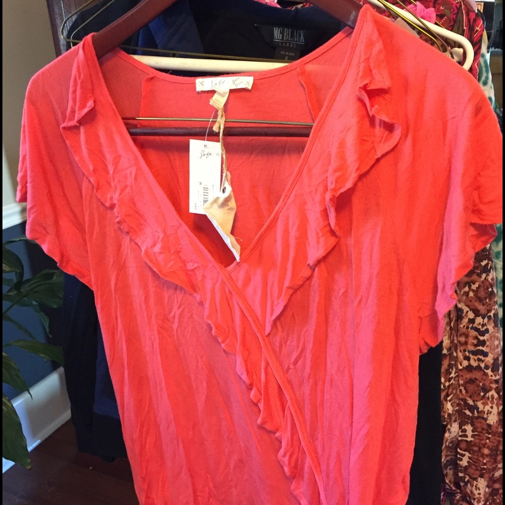 Coral Soft Joie top