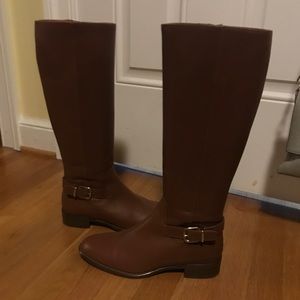 J Crew Lowell Buckle Boots - Kindling Brown 7.5