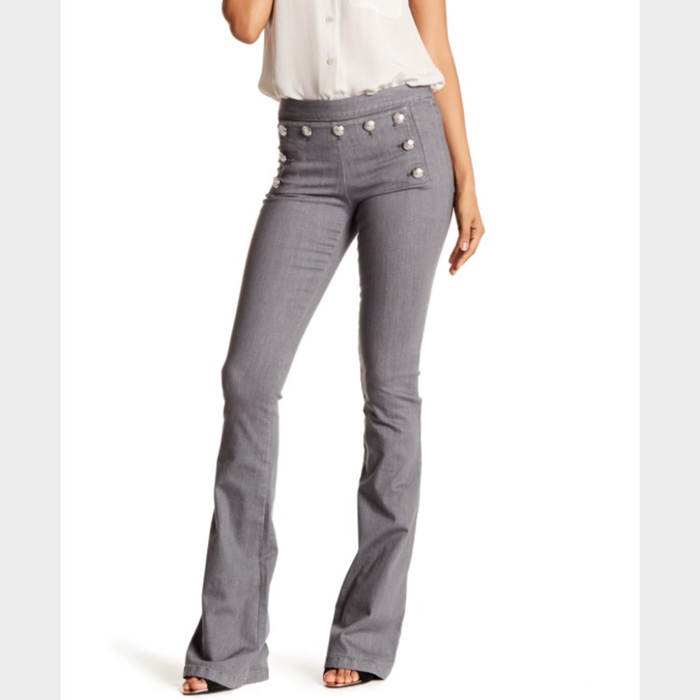NWT Veronica Beard tide line wide leg sailor pant