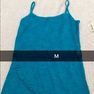 Turquoise Lace Cami