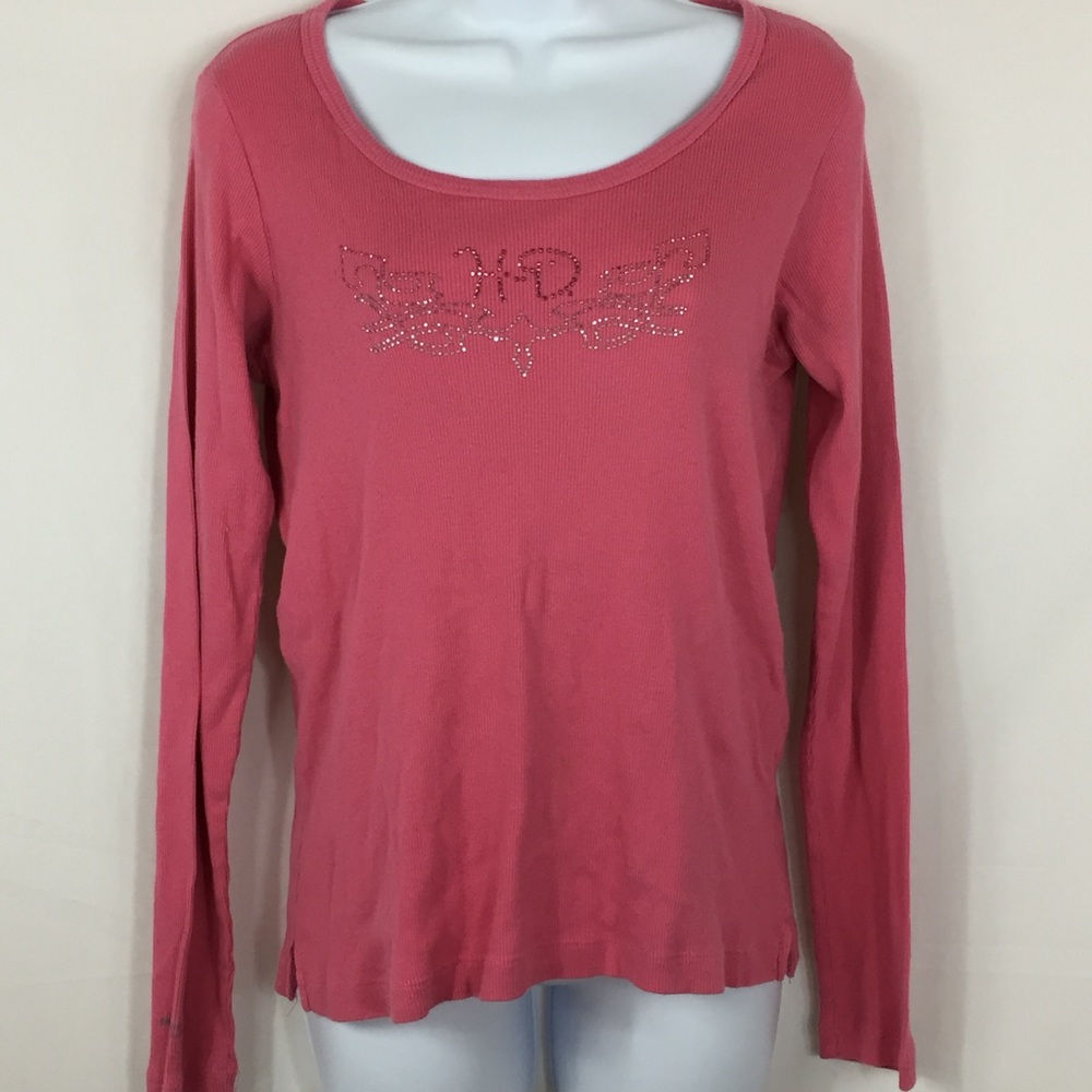 Harley Davidson Studded Long Sleeve Tee Size L