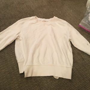 mother white sweatshirt