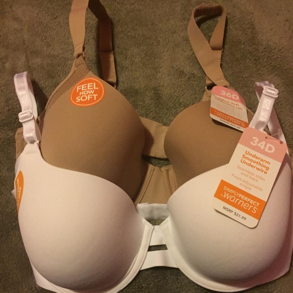 Two Warner bras. 36D.